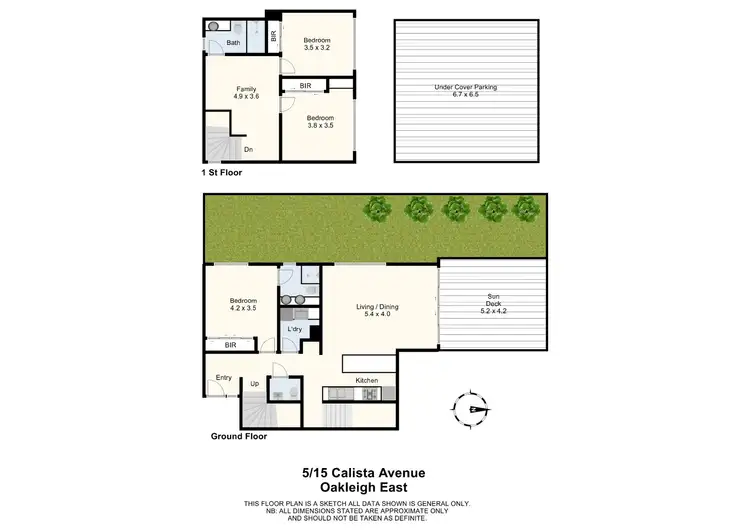 Floorplan of Homely townhouse listing, 5/15-17 Calista Avenue, Oakleigh East VIC 3166