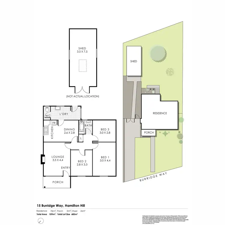 Floorplan of Homely house listing, 15 Burridge Way, Hamilton Hill WA 6163