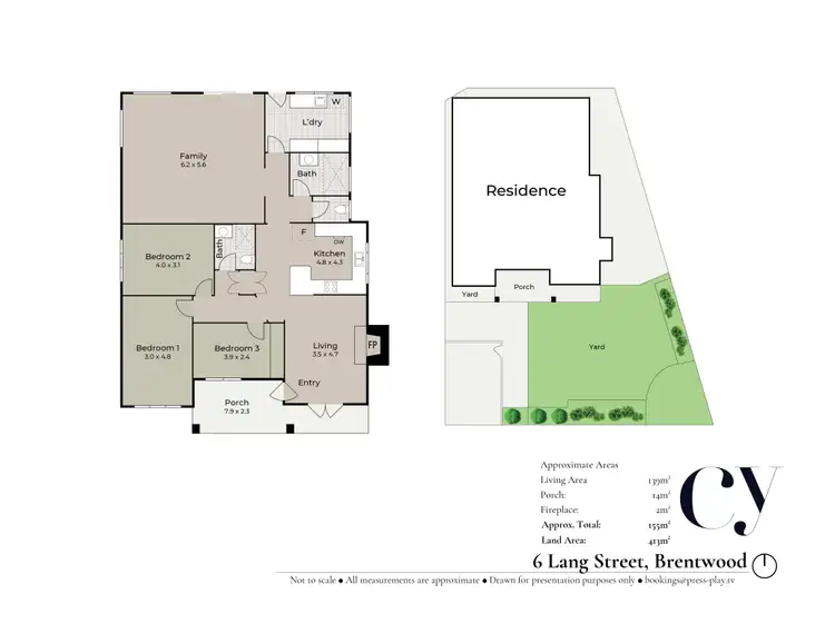 Floorplan of Homely house listing, 6 Lang Street, Brentwood WA 6153