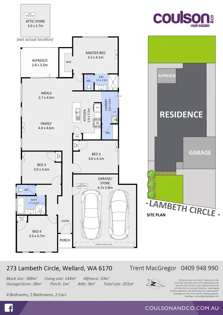 Floorplan of Homely house listing, 273 Lambeth Circle, Wellard WA 6170