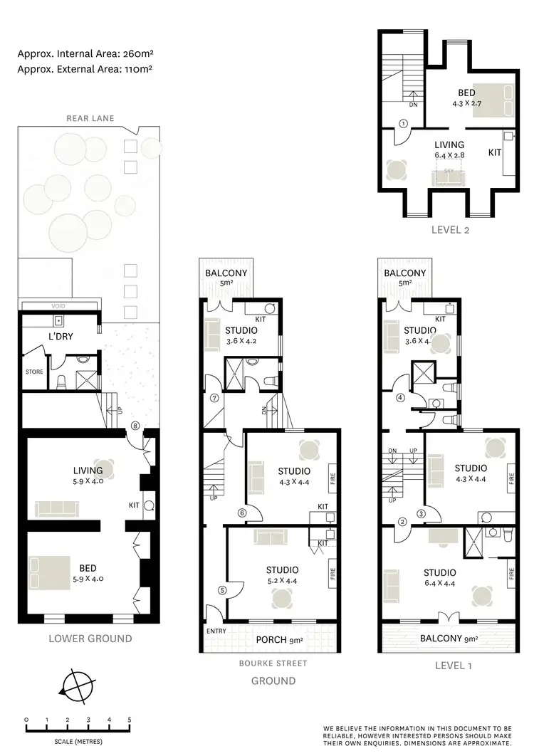 Floorplan of Homely terrace listing, 398 Bourke Street, Surry Hills NSW 2010