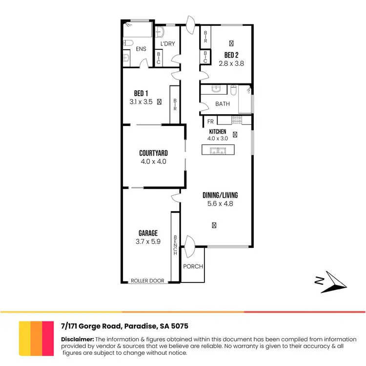 Floorplan of Homely retirement listing, 7/171 Gorge Road, Paradise SA 5075