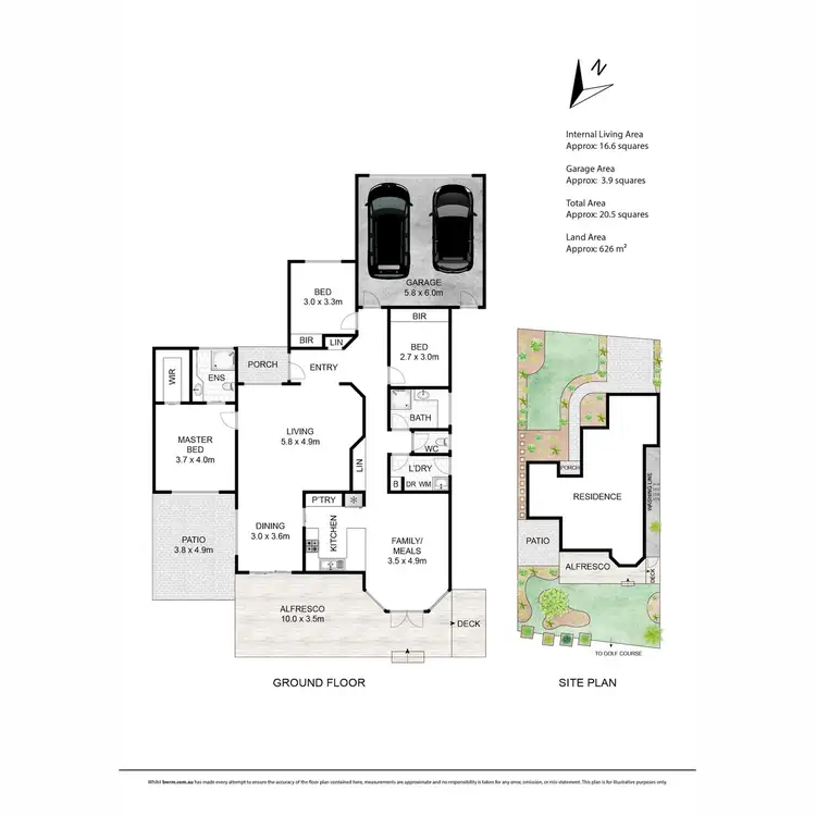 Floorplan of Homely house listing, 46 Country Club Drive, Safety Beach VIC 3936