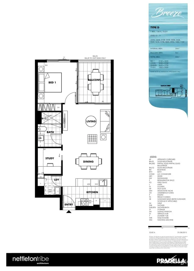 Floorplan of Homely apartment listing, 1002/43 Ferry Road, West End QLD 4101