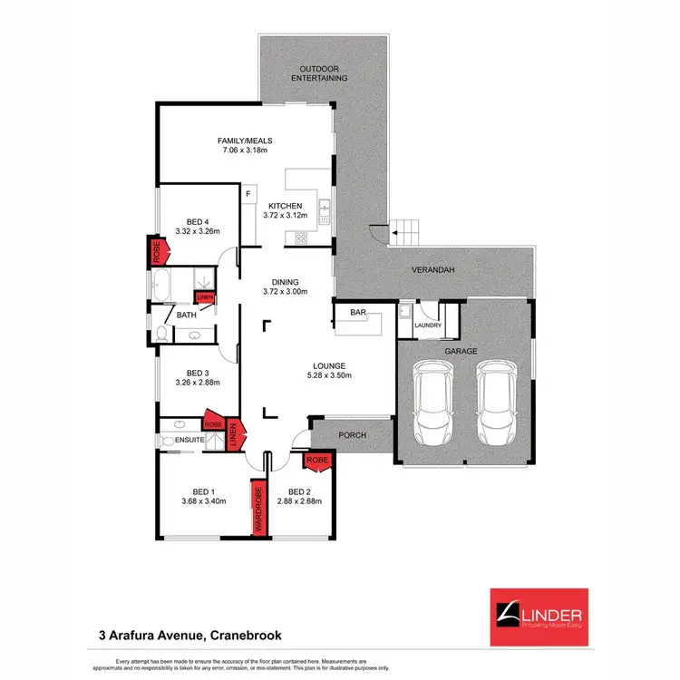 Floorplan of Homely house listing, 3 Arafura Avenue, Cranebrook NSW 2749