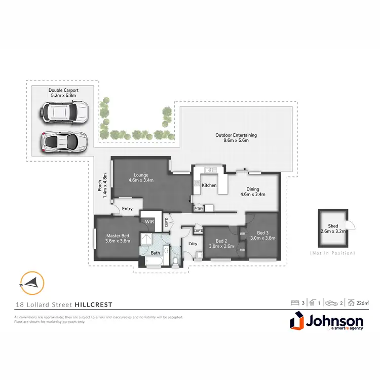 Floorplan of Homely house listing, 18 Lollard Street, Hillcrest QLD 4118