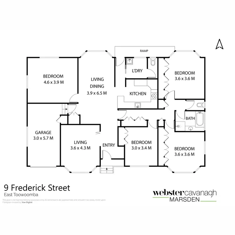 Floorplan of Homely house listing, 9 Frederick Street, East Toowoomba QLD 4350