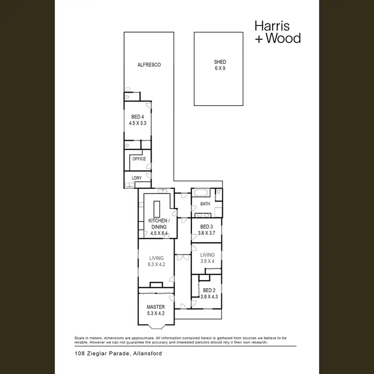 Floorplan of Homely house listing, 108 Ziegler Parade, Allansford VIC 3277