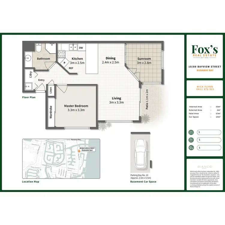 Floorplan of Homely unit listing, 10/89-91 Bayview Street, Runaway Bay QLD 4216