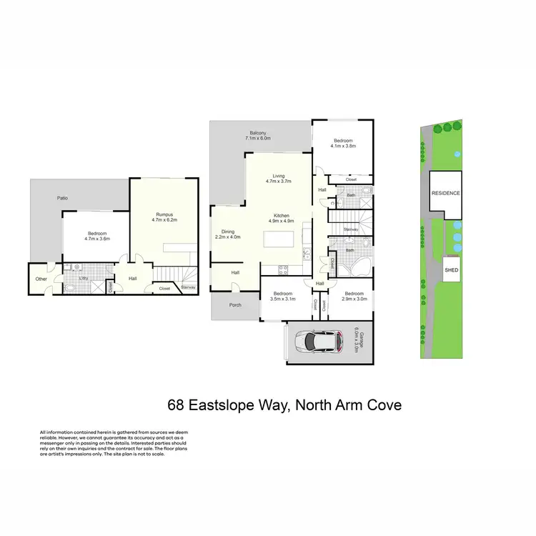 Floorplan of Homely house listing, 68 Eastslope Way, North Arm Cove NSW 2324