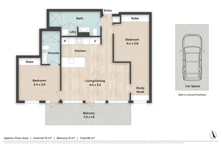 Floorplan of Homely apartment listing, 1420/477 Boundary Street, Spring Hill QLD 4000