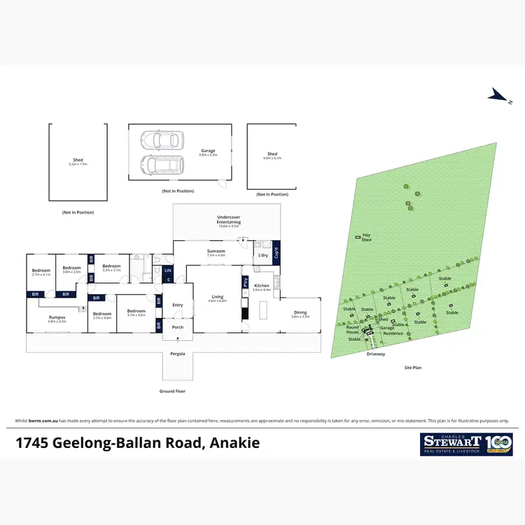 Floorplan of Homely rural property listing, 1745 Geelong - Ballan Road, Anakie VIC 3213