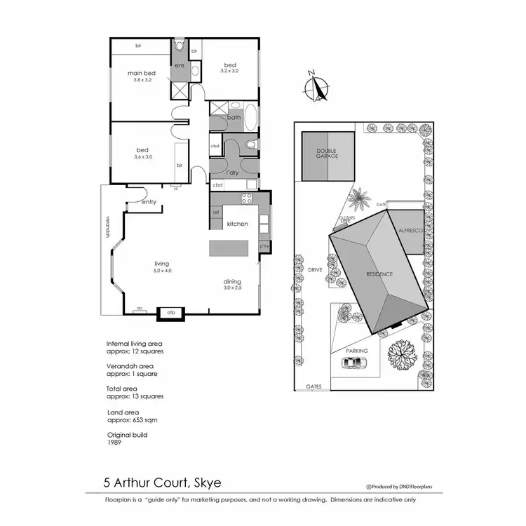 Floorplan of Homely house listing, 5 Arthur Court, Skye VIC 3977