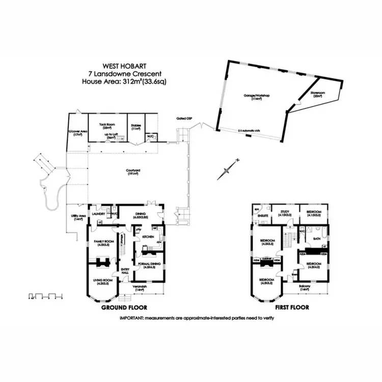 Floorplan of Homely house listing, 7 Lansdowne Crescent, West Hobart TAS 7000