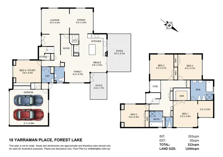 Floorplan of Homely house listing, 10 Yarraman Place, Forest Lake QLD 4078