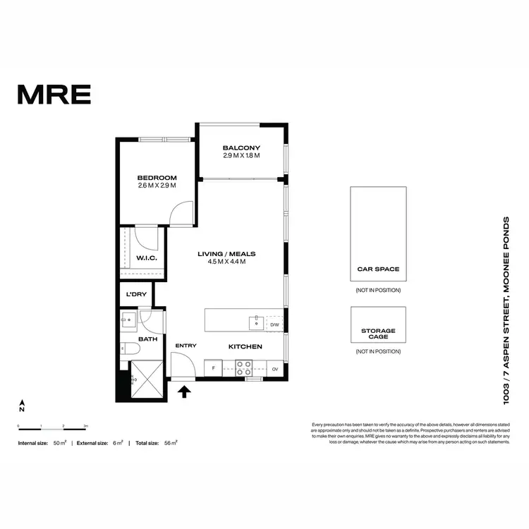 Floorplan of Homely apartment listing, 1003/7 Aspen Street, Moonee Ponds VIC 3039
