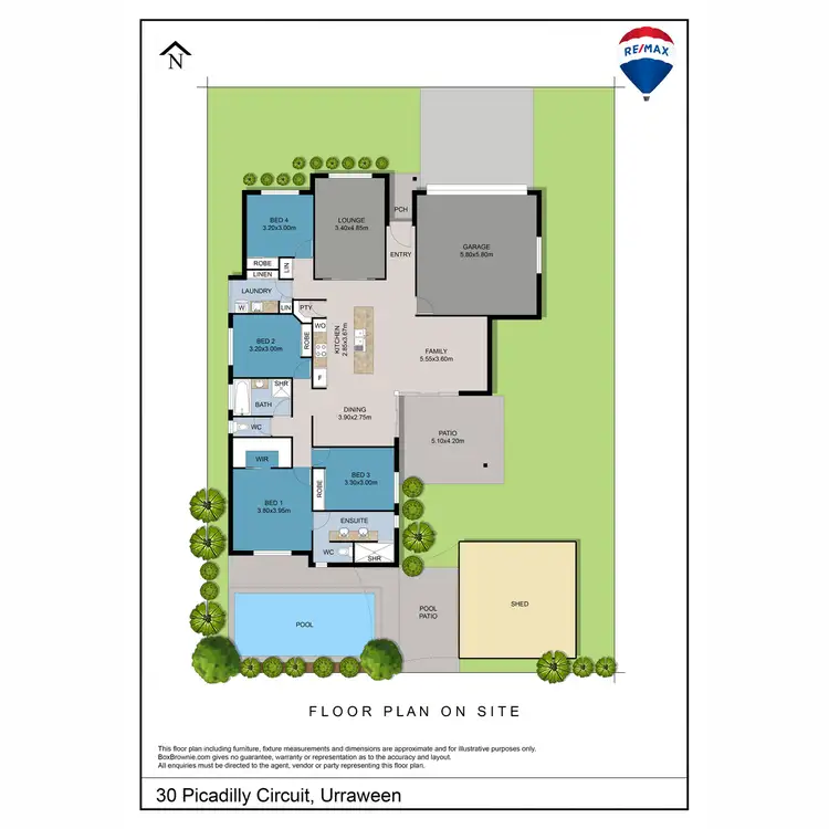 Floorplan of Homely house listing, 30 Picadilly Circuit, Urraween QLD 4655
