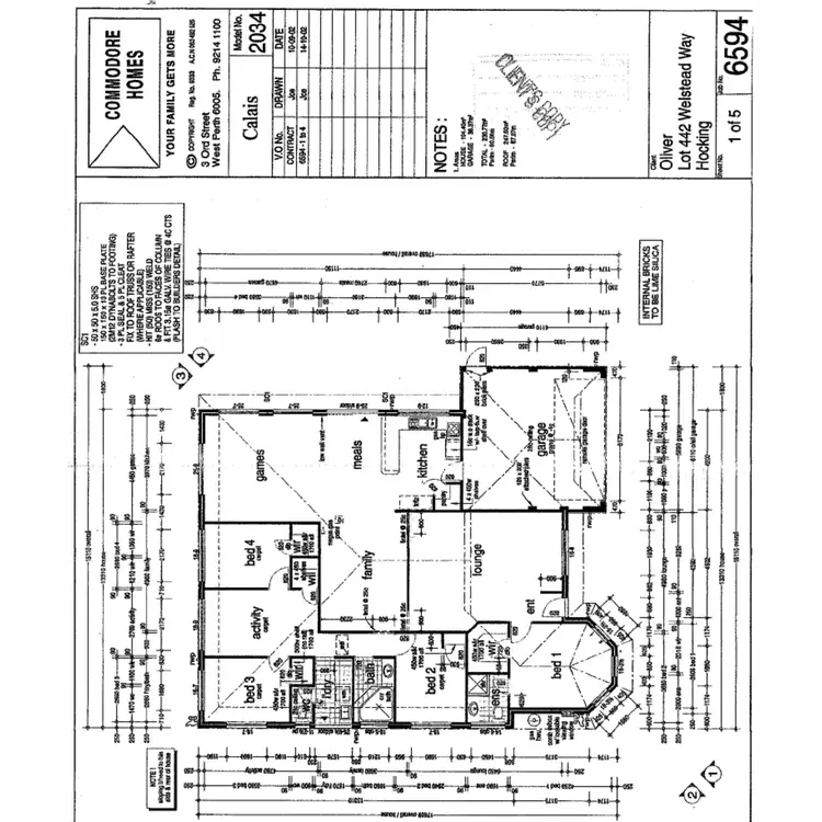 Floorplan of Homely house listing, 17 Welstead Way, Hocking WA 6065