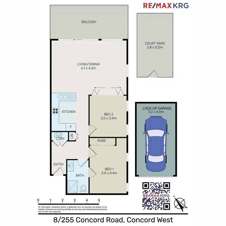 Floorplan of Homely apartment listing, 8/255 Concord Road, Concord West NSW 2138