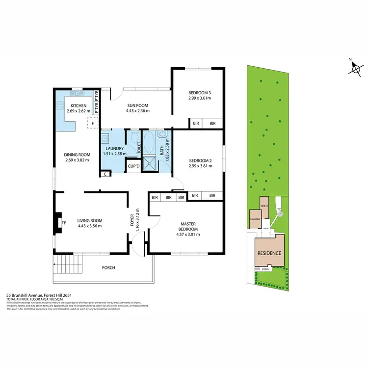 Floorplan of Homely house listing, 55 Brunskill Avenue, Forest Hill NSW 2651