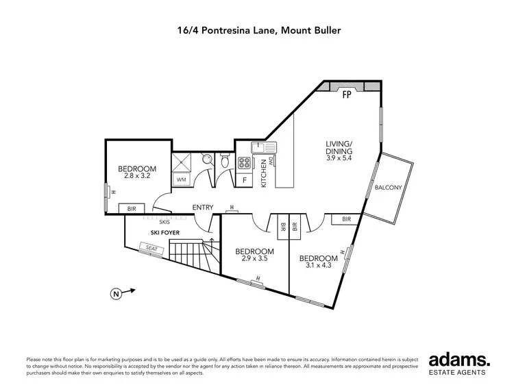 Floorplan of Homely apartment listing, 16/4 Pontresina Lane, Mount Buller VIC 3723