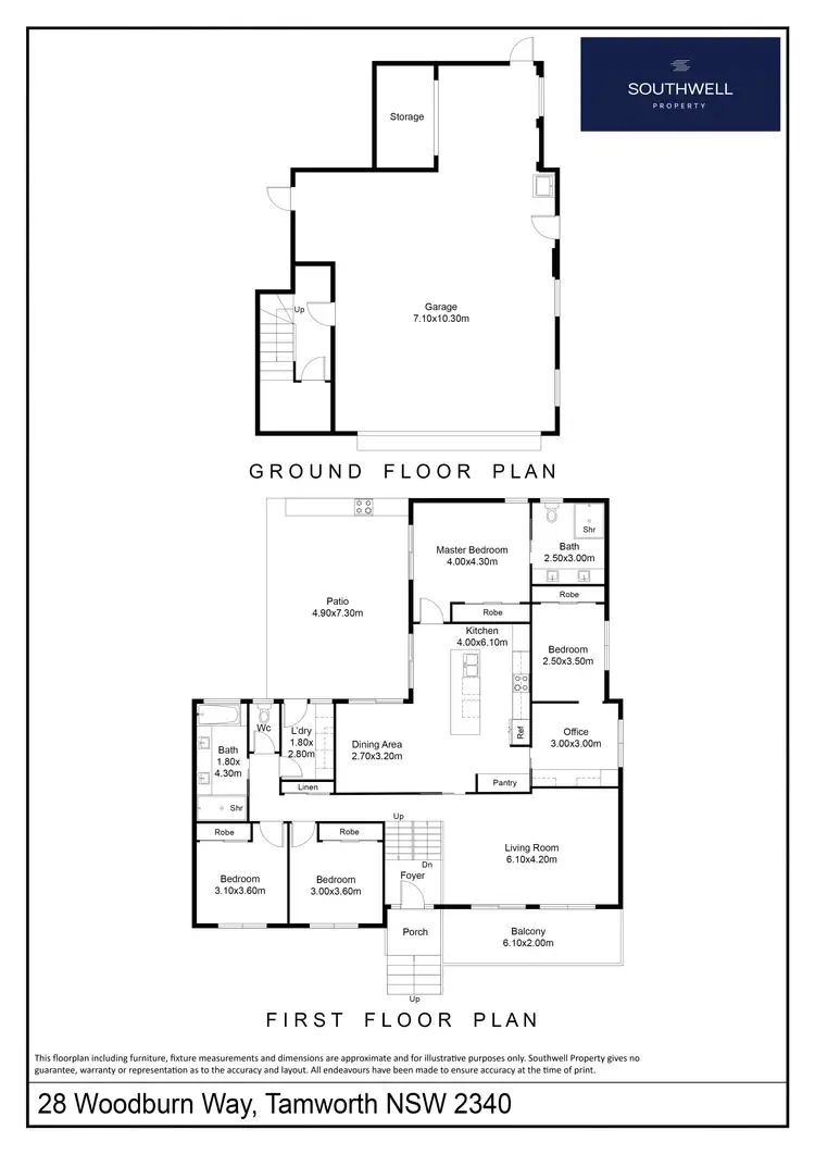 Floorplan of Homely house listing, 28 Woodburn Way, Tamworth NSW 2340