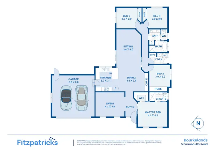 Floorplan of Homely house listing, 5 Burrundulla Road, Bourkelands NSW 2650