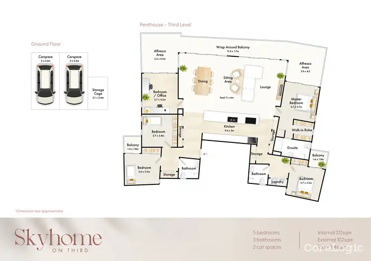 Floorplan of Homely apartment listing, 5/3a Third Avenue, Palm Beach QLD 4221