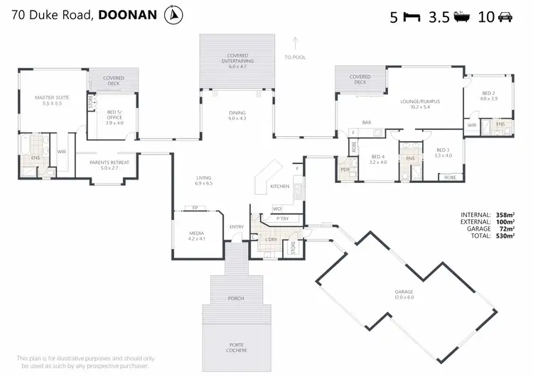 Floorplan of Homely house listing, 70 Duke Road, Doonan QLD 4562