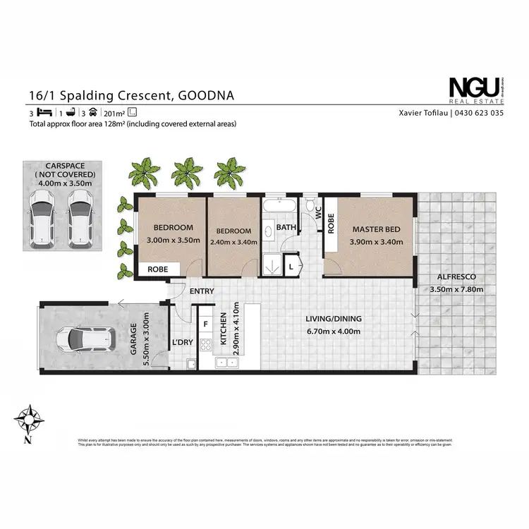 Floorplan of Homely house listing, 16/1 Spalding Crescent, Goodna QLD 4300