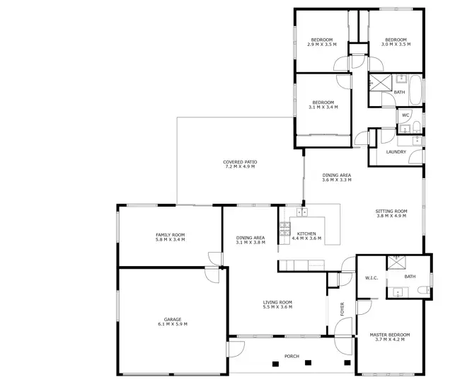 Floorplan of Homely house listing, 3 Freeling Crescent, Palmerston ACT 2913