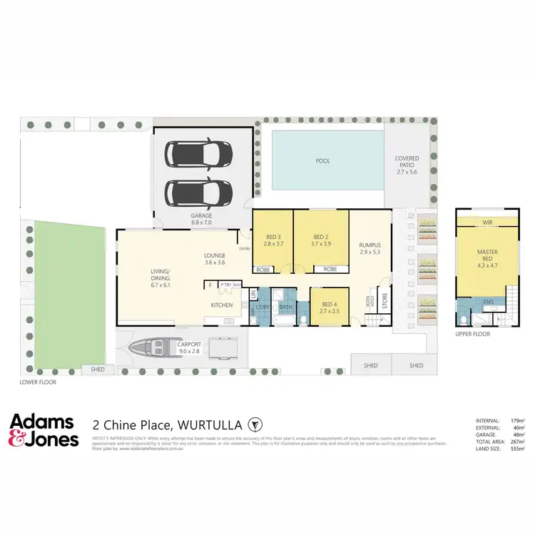 Floorplan of Homely house listing, 2 Chine Place, Wurtulla QLD 4575