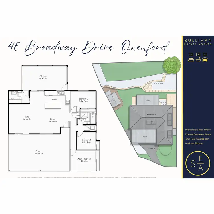 Floorplan of Homely house listing, 46 Broadway Drive, Oxenford QLD 4210