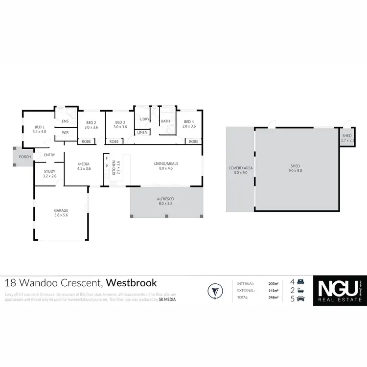 Floorplan of Homely house listing, 18 Wandoo Crescent, Westbrook QLD 4350