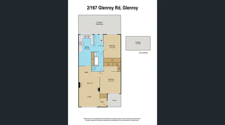 Floorplan of Homely unit listing, 2/167 Glenroy Road, Glenroy VIC 3046