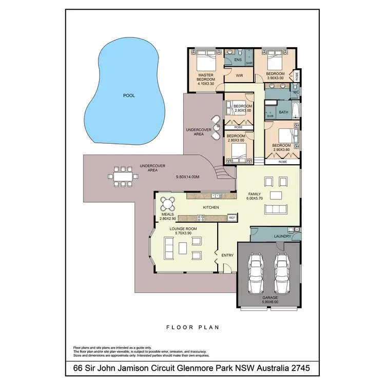 Floorplan of Homely house listing, 66 Sir John Jamison Circuit, Glenmore Park NSW 2745