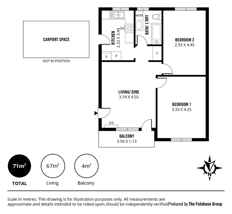 Floorplan of Homely unit listing, 19/385 Marion Road, Plympton SA 5038