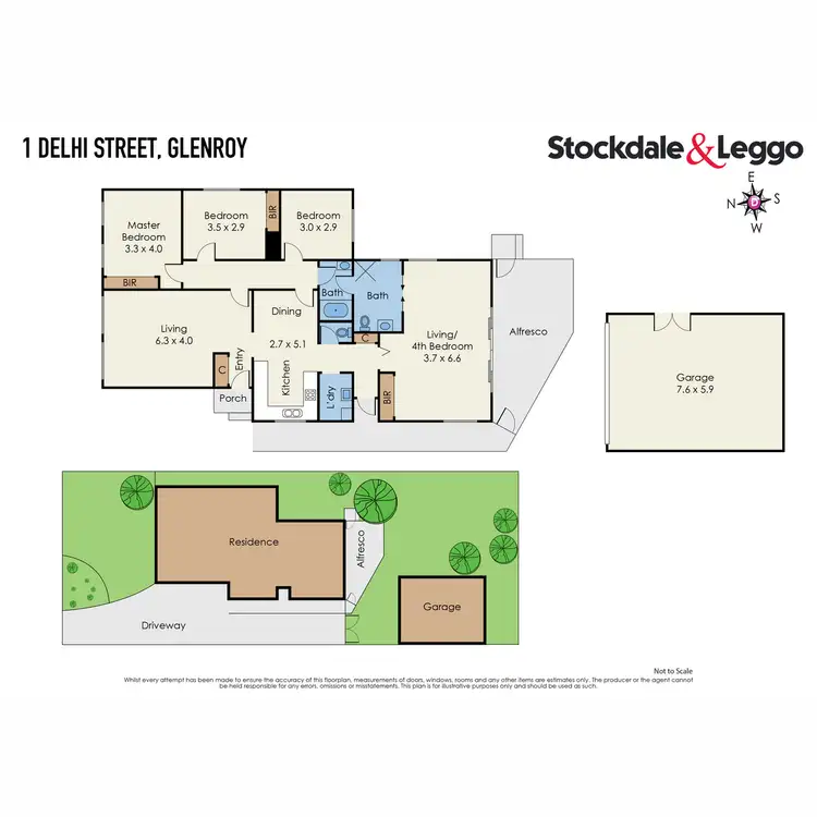 Floorplan of Homely house listing, 1 Delhi Street, Glenroy VIC 3046