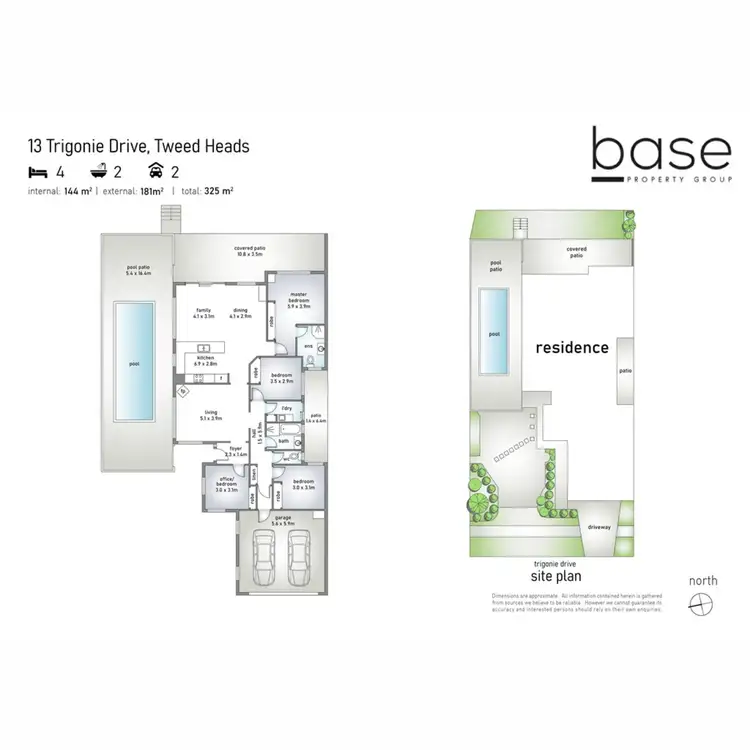 Floorplan of Homely house listing, 13 Trigonie Drive, Tweed Heads South NSW 2486
