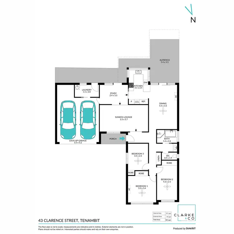 Floorplan of Homely house listing, 43 Clarence Street, Tenambit NSW 2323