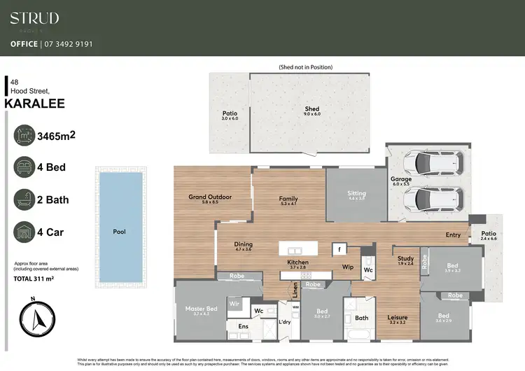 Floorplan of Homely house listing, 48 Hood Street, Karalee QLD 4306