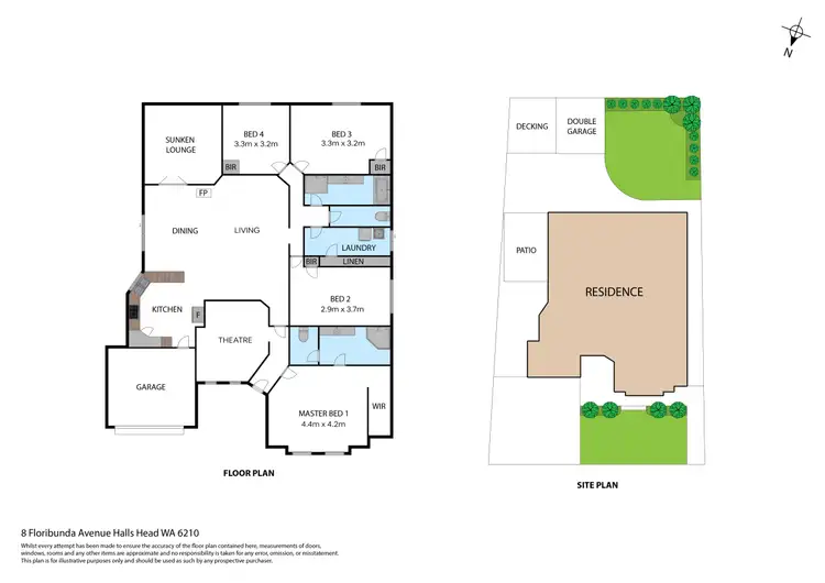 Floorplan of Homely house listing, 8 Floribunda Avenue, Halls Head WA 6210