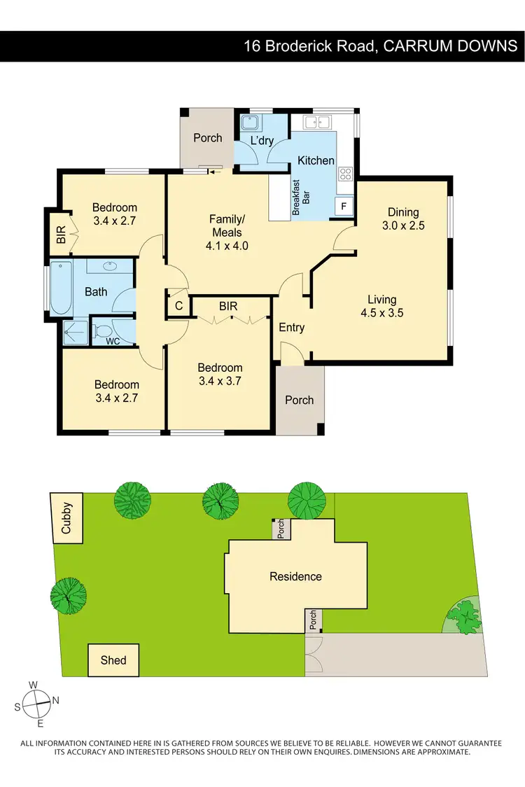Floorplan of Homely house listing, 16 Broderick Road, Carrum Downs VIC 3201