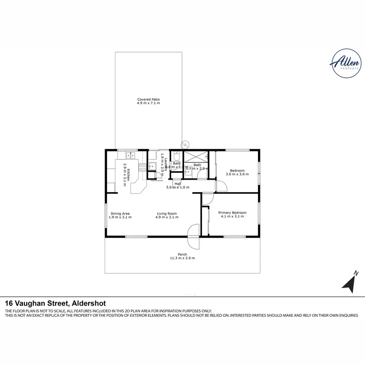 Floorplan of Homely house listing, 16 Vaughan Street, Aldershot QLD 4650