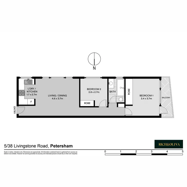 Floorplan of Homely apartment listing, 5/38 Livingstone Road, Petersham NSW 2049