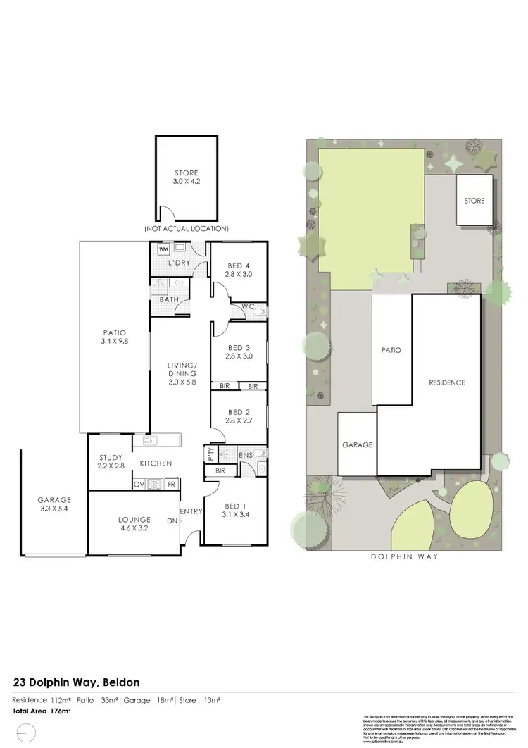 Floorplan of Homely house listing, 23 Dolphin Way, Beldon WA 6027