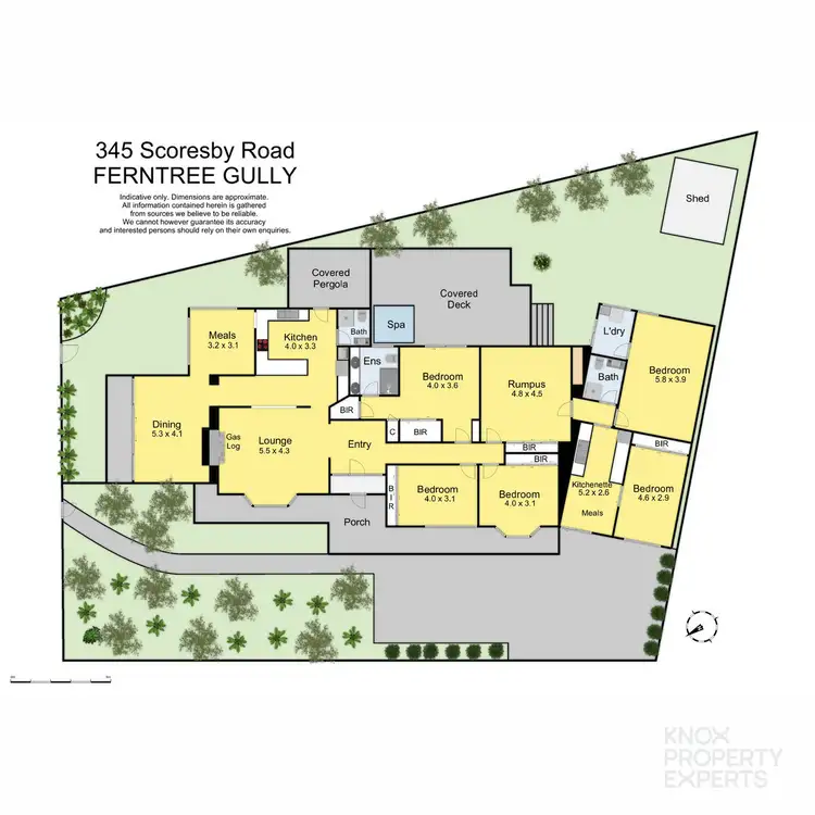 Floorplan of Homely house listing, 345 Scoresby Road, Ferntree Gully VIC 3156