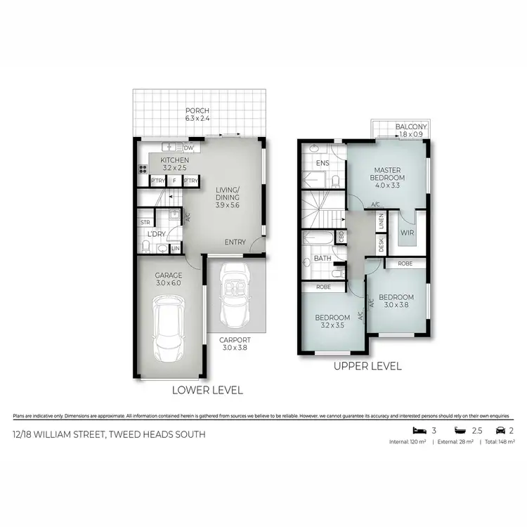 Floorplan of Homely townhouse listing, 12/18 William Street, Tweed Heads South NSW 2486