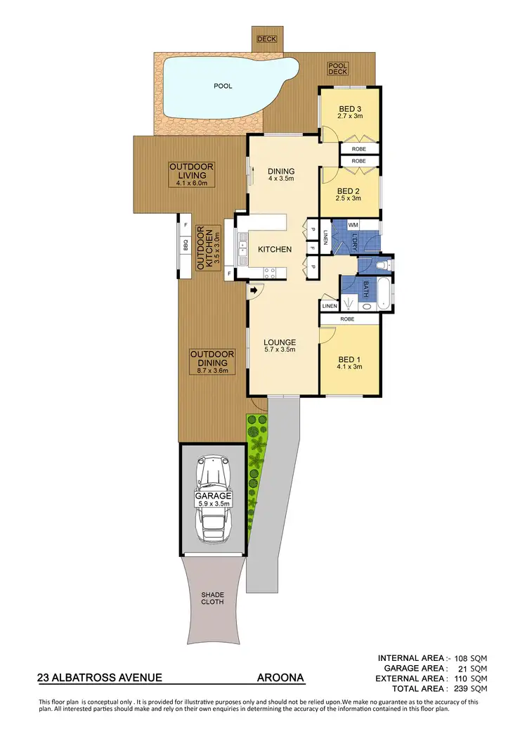 Floorplan of Homely house listing, 23 Albatross Avenue, Aroona QLD 4551