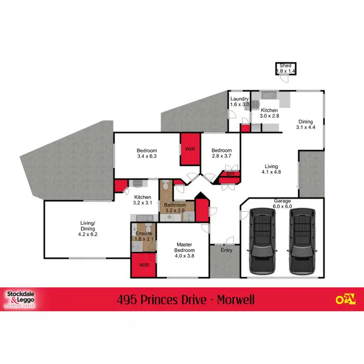 Floorplan of Homely house listing, 495 Princes Drive, Morwell VIC 3840